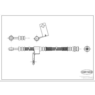 Corteco | Bremsschlauch | 19033582