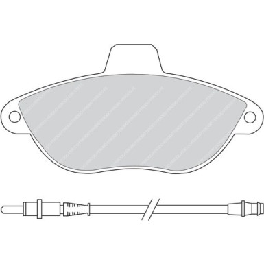 Ferodo | Bremsbelagsatz, Scheibenbremse | FVR1002