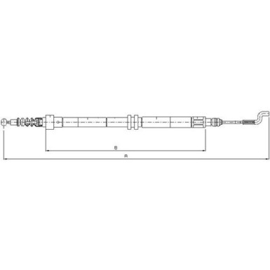 Textar | Seilzug, Feststellbremse | 44004400