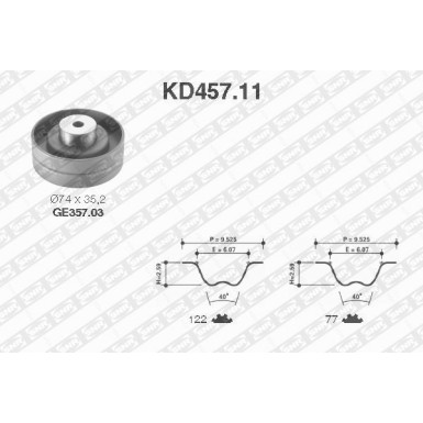 NTN-SNR | Zahnriemensatz | KD457.11