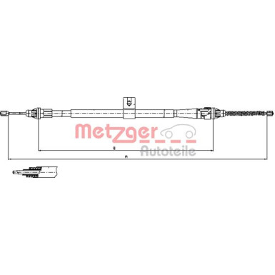 Metzger | Seilzug, Feststellbremse | 17.0006