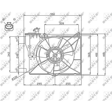 NRF | Lüfter, Motorkühlung | 47746