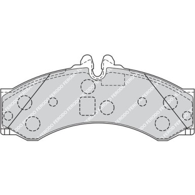 Ferodo | Bremsbelagsatz, Scheibenbremse | FVR1879