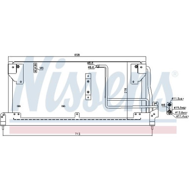 Nissens | Kondensator, Klimaanlage | 94502