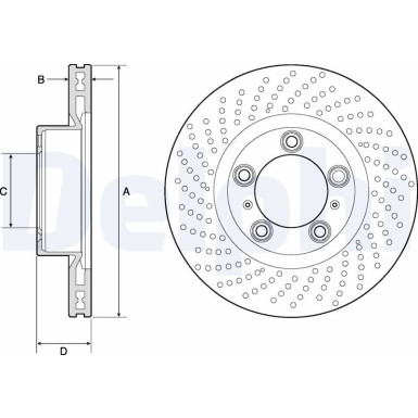 Delphi | Bremsscheibe | BG4813C