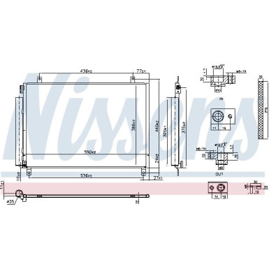 Nissens | Kondensator, Klimaanlage | 941171