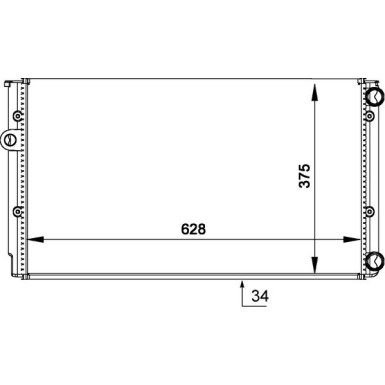 Mahle | Kühler, Motorkühlung | CR 373 000S