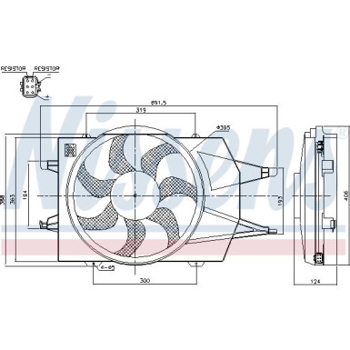Nissens | Lüfter, Motorkühlung | 85342