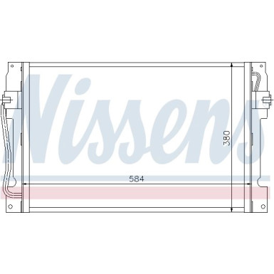 Nissens | Kondensator, Klimaanlage | 94182