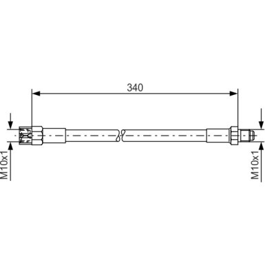 BOSCH | Bremsschlauch | 1 987 476 129
