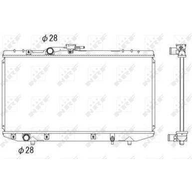 NRF | Kühler, Motorkühlung | 53269