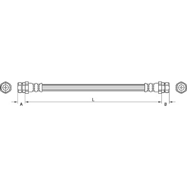 Metzger | Bremsschlauch | 4110883