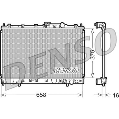 Denso | Kühler, Motorkühlung | DRM45002