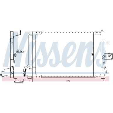 Nissens | Kondensator, Klimaanlage | 94117