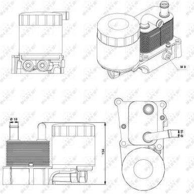NRF | Ölkühler, Motoröl | 31194