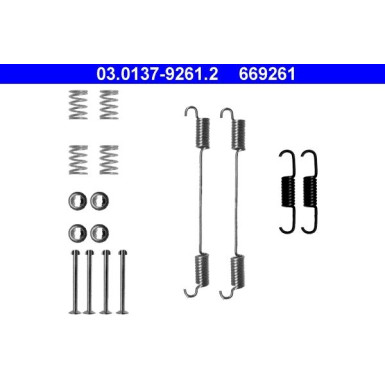 ATE | Zubehörsatz, Bremsbacken | 03.0137-9261.2