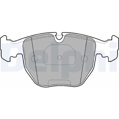 Delphi | Bremsbelagsatz, Scheibenbremse | LP1003