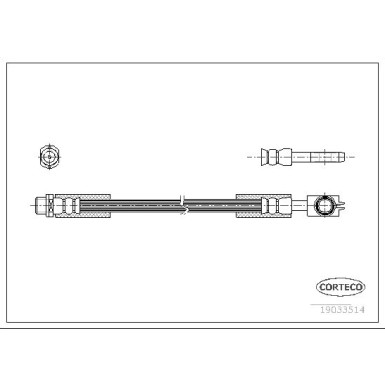 Corteco | Bremsschlauch | 19033514