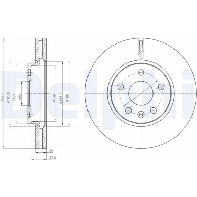 Delphi | Bremsscheibe | BG4191