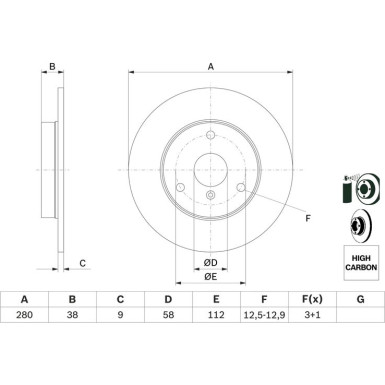 BOSCH | Bremsscheibe | 0 986 478 479