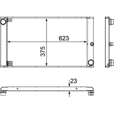 Mahle | Kühler, Motorkühlung | CR 1093 000P