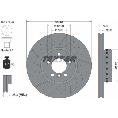 Textar | Bremsscheibe | 92265025