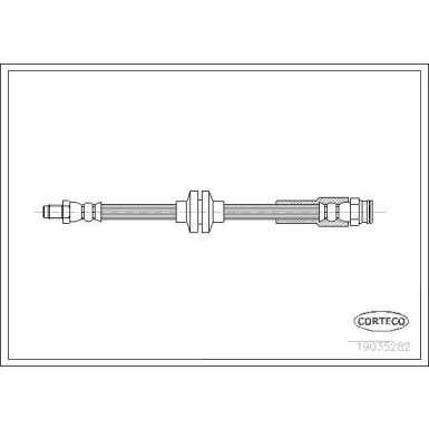 Corteco | Bremsschlauch | 19035282 Corteco | Bremsschlauch | 19035282