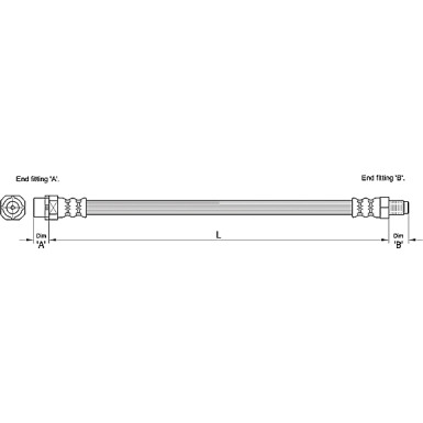 Metzger | Bremsschlauch | 4110267