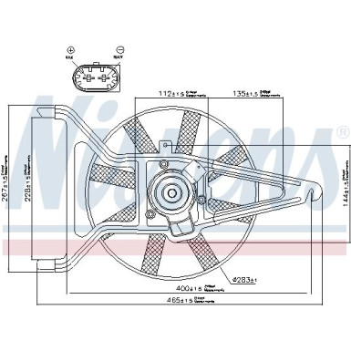 Nissens | Lüfter, Motorkühlung | 85041
