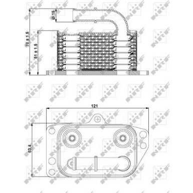 NRF | Ölkühler, Motoröl | 31332