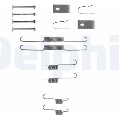 Delphi | Zubehörsatz, Bremsbacken | LY1266