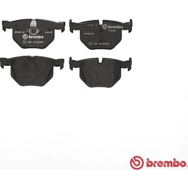 Brembo | Bremsbelagsatz, Scheibenbremse | P 06 033