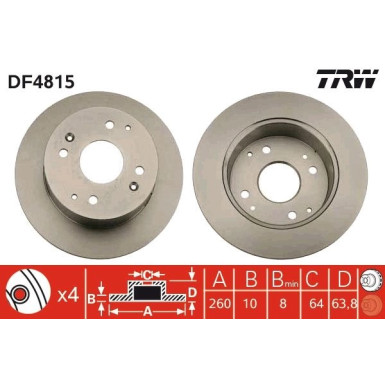 TRW | Bremsscheibe | DF4815