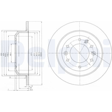 Delphi | Bremsscheibe | BG4138