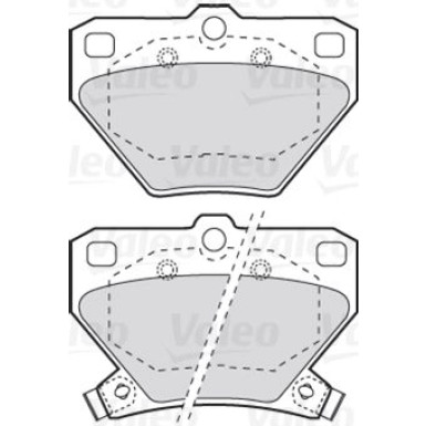 Valeo | Bremsbelagsatz, Scheibenbremse | 301577