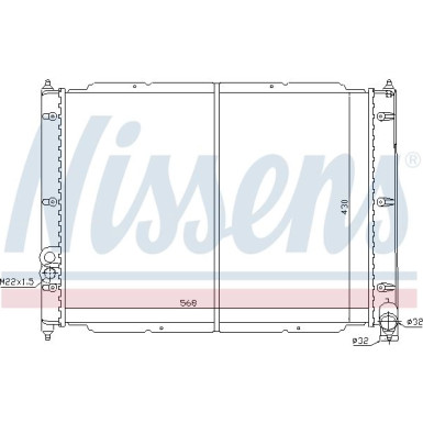 Nissens | Kühler, Motorkühlung | 65239