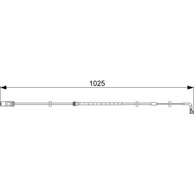 BOSCH | Warnkontakt, Bremsbelagverschleiß | 1 987 473 026