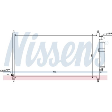 Nissens | Kondensator, Klimaanlage | 940237