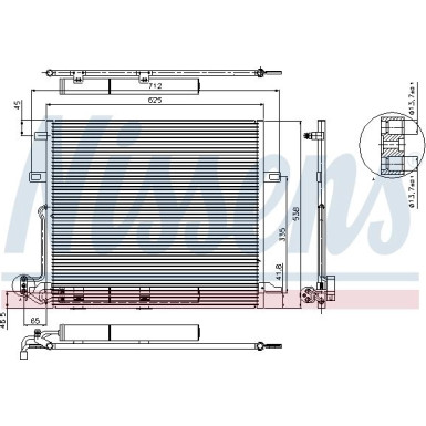 Nissens | Kondensator, Klimaanlage | 94897