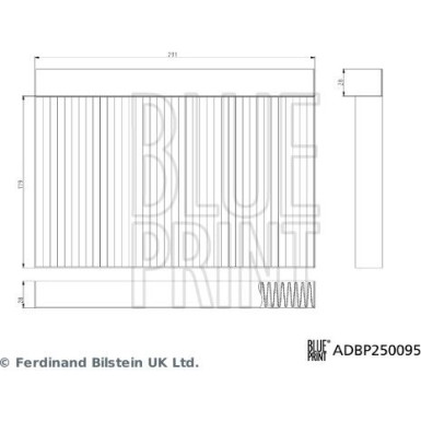 Blue Print | Filter, Innenraumluft | ADBP250095