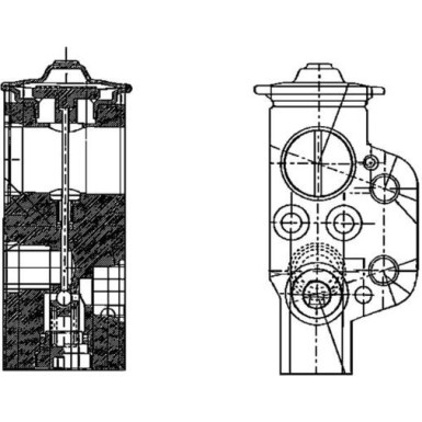 Mahle | Expansionsventil, Klimaanlage | AVE 58 000P