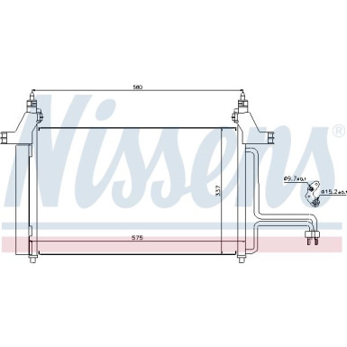 Nissens | Kondensator, Klimaanlage | 94610