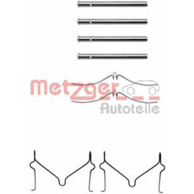 Metzger | Zubehörsatz, Scheibenbremsbelag | 109-1126