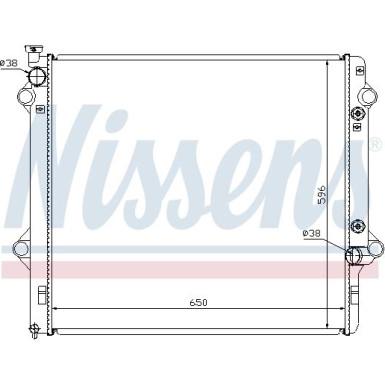 Nissens | Kühler, Motorkühlung | 646806