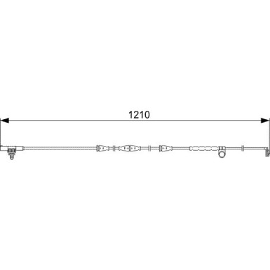 BOSCH | Warnkontakt, Bremsbelagverschleiß | 1 987 473 054