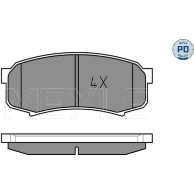 Meyle | Bremsbelagsatz, Scheibenbremse | 025 219 4715/PD