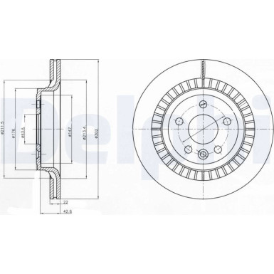 Delphi | Bremsscheibe | BG4270