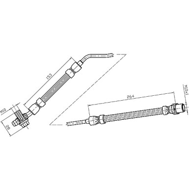 Metzger | Bremsschlauch | 4116216