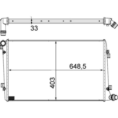 Mahle | Kühler, Motorkühlung | CR 1203 000S