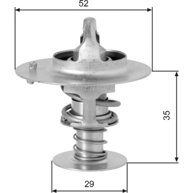 Gates | Thermostat, Kühlmittel | TH03382G1